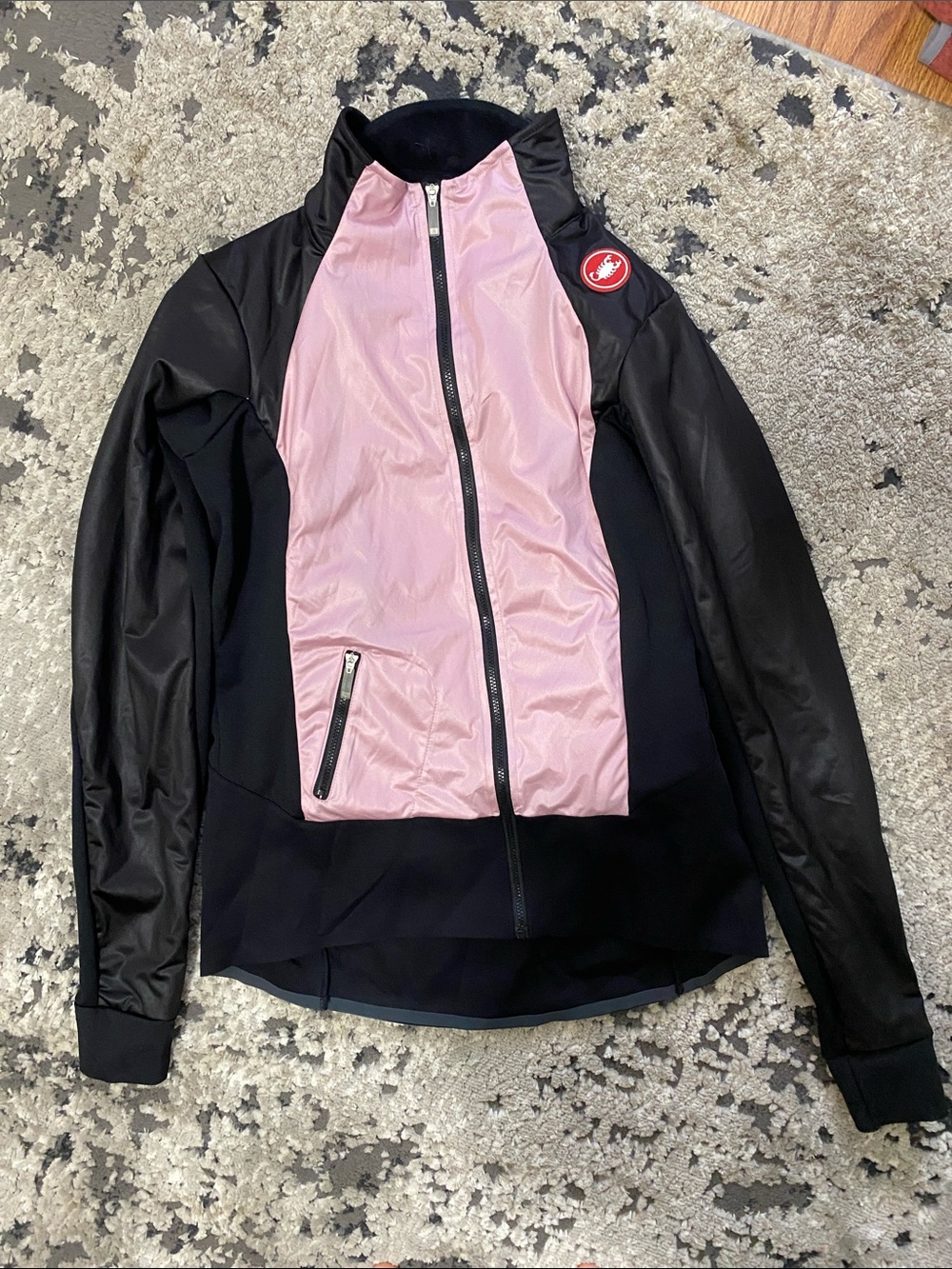 Castelli Women’s Black and Pink Bomber Jacket